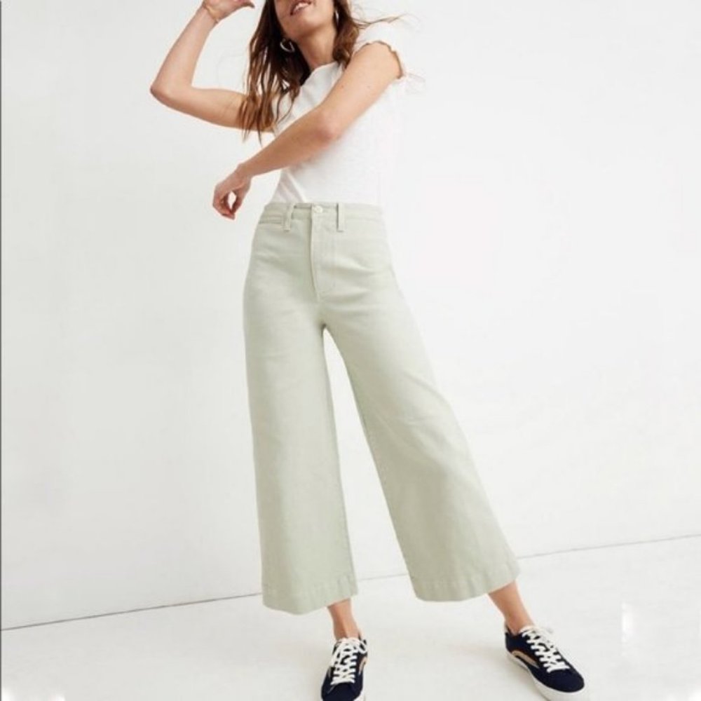Madewell Emmett High Waist Crop Wide Leg P… - Picture 1 of 9
